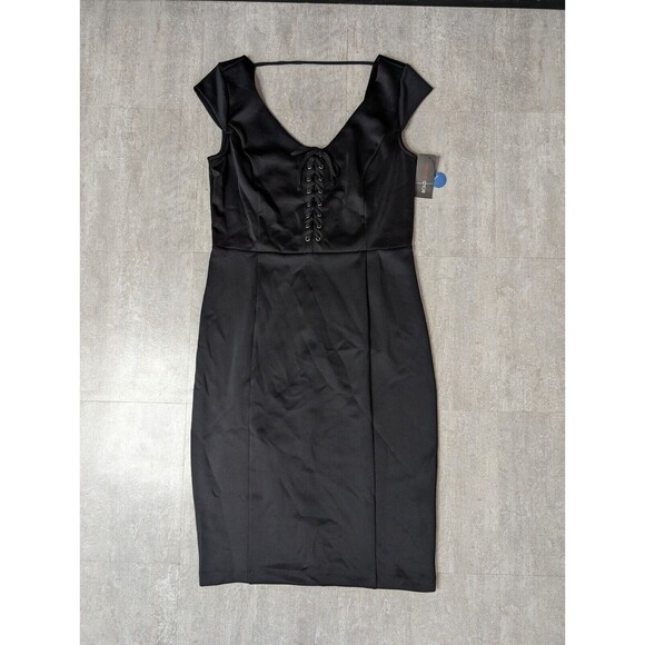 BOLD elements Dresses & Skirts - BOLD Elements woman's  Midi dress black Cut To Curve Size large NWT